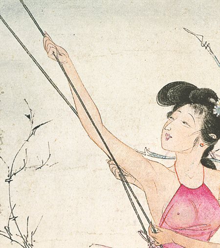 从江县-胡也佛的仕女画和最知名的金瓶梅秘戏图